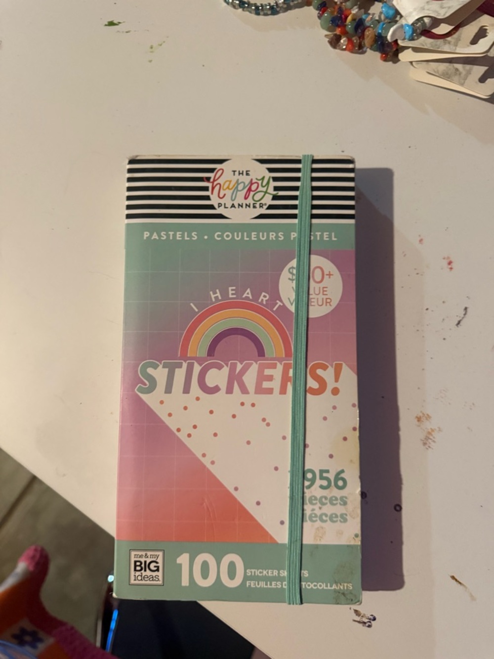 RARE Happy Planner PASTELS Mega Sticker Book - 100 Sheets! (80%+ Full)